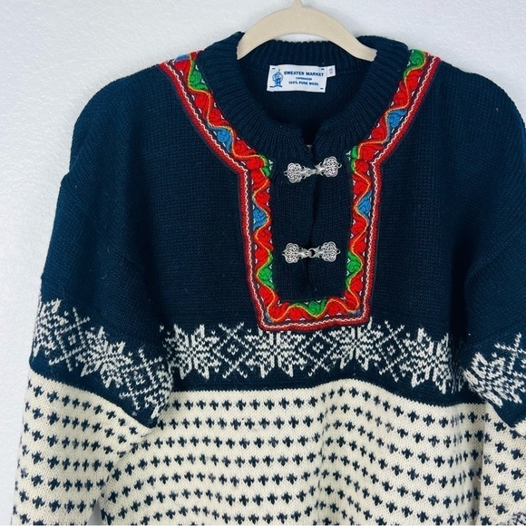 Sweater Market Wool Embroidered Sweater size XS - Picture 2 of 5